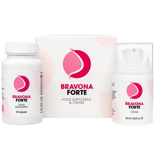 Set completo de Bravona Forte: cápsulas y crema