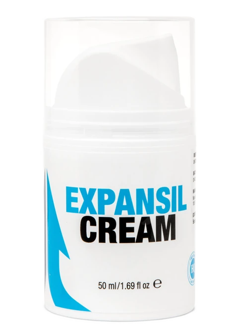 Múltiples unidades de Expansil Cream, resaltando los beneficios clave