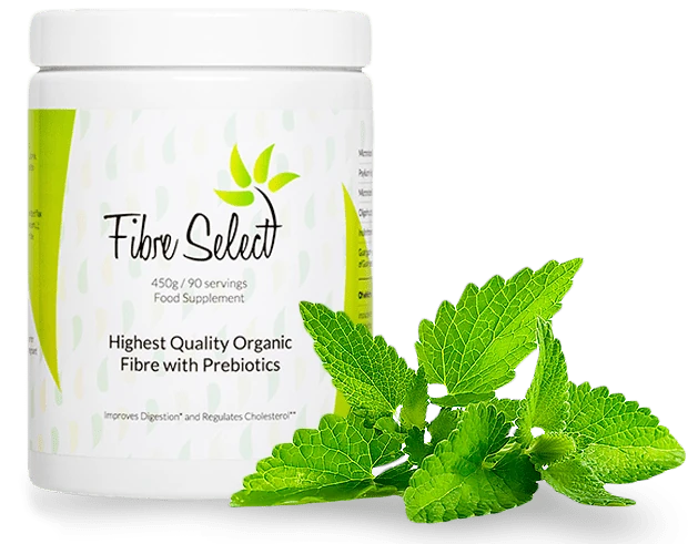 Envase de Fibre Select, suplemento de fibra para la desintoxicación corporal.